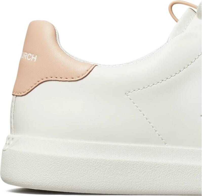 TORY BURCH Retro-geïnspireerde Double T Howell Court sneakers White Dames