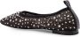 TORY BURCH Rhinestone Mesh Ballerina's met Leren Detail Black Dames - Thumbnail 3