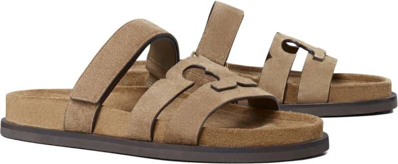 TORY BURCH River Rock Sport Slide Sandalen Beige Dames