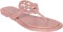 TORY BURCH Roze Kristalversierde Leren Sandalen Pink Dames - Thumbnail 5