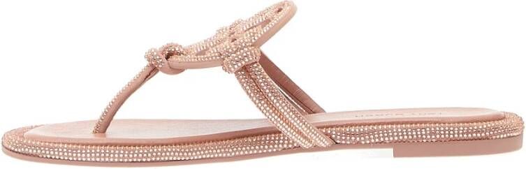 TORY BURCH Roze Rhinestone Teenslippers Pink Dames