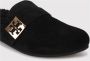 TORY BURCH Shearling Muiltjes met Logo Gesp Detail Black Dames - Thumbnail 3