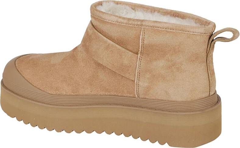 TORY BURCH Shearling Platform Laarzen Brown Dames