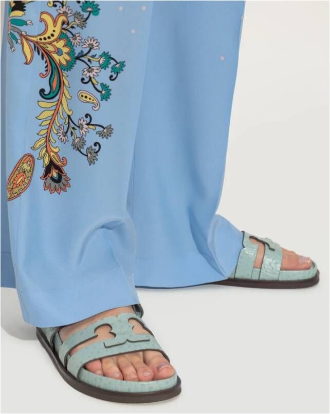 TORY BURCH Slides Ines Blue Dames