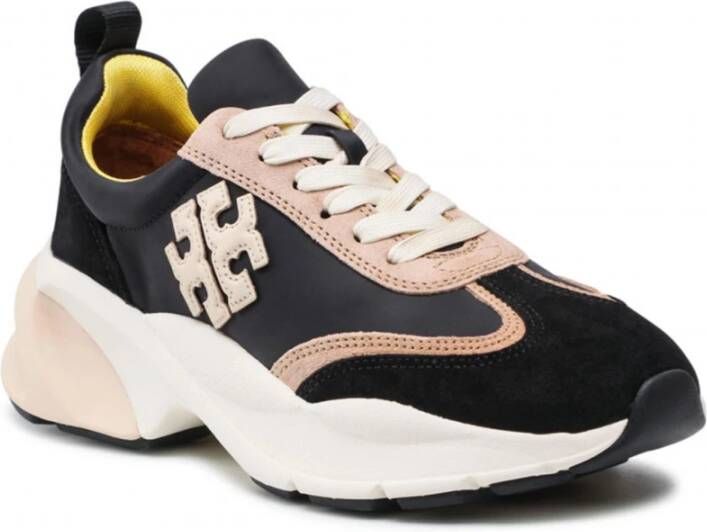 TORY BURCH Stijlvolle sneakers voor de modebewuste vrouw Zwart Dames