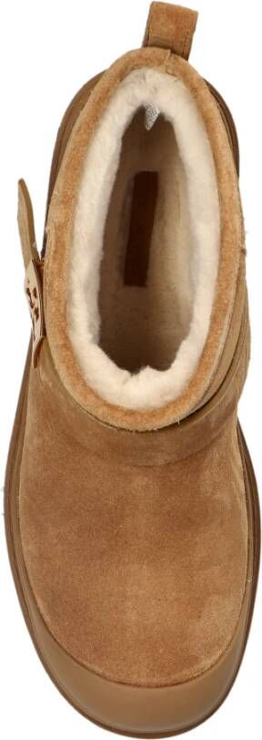 TORY BURCH Sneeuwlaarzen met logo Beige Dames