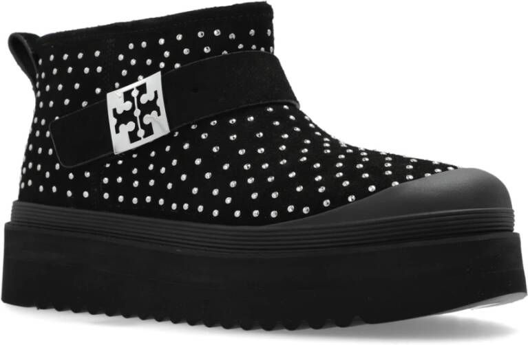 TORY BURCH Sneeuwlaarzen met logo Black Dames