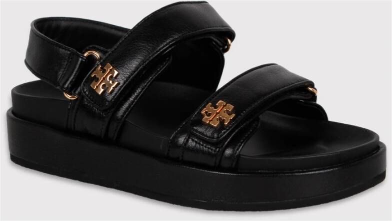 TORY BURCH Sporty Kira Sandaal met Klittenbandsluiting Black Dames