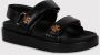 TORY BURCH Sporty Kira Sandaal met Klittenbandsluiting Black Dames - Thumbnail 2