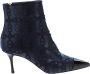 TORY BURCH Stijlvolle Leren Laarzen voor Vrouwen Blue Dames - Thumbnail 2