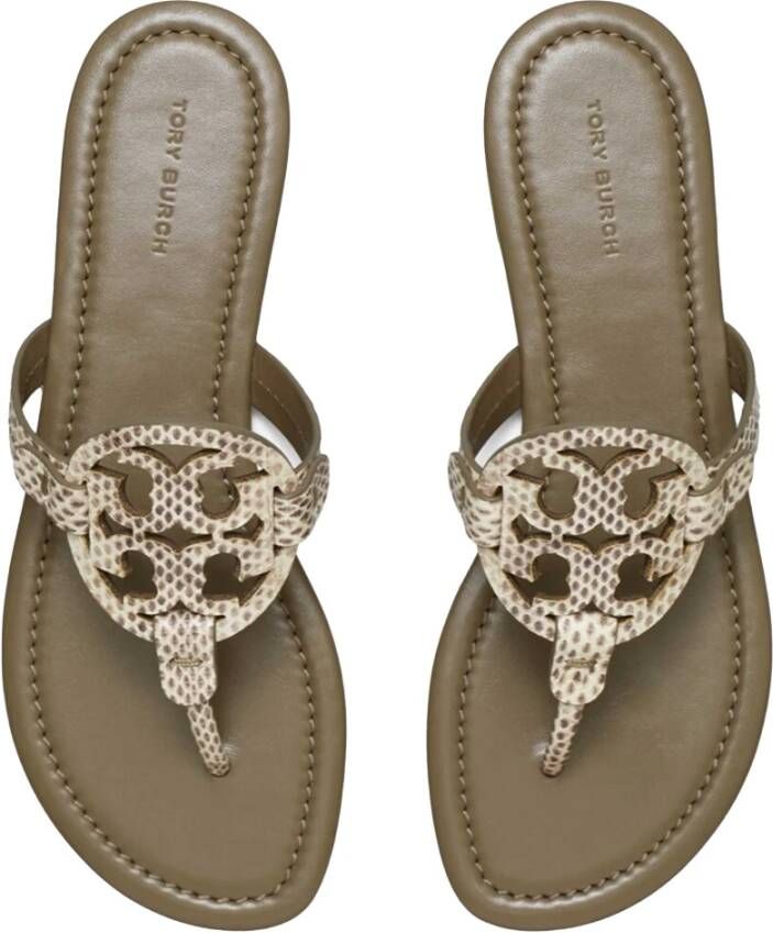 TORY BURCH Stijlvolle Sandalen voor Vrouwen Gray Dames