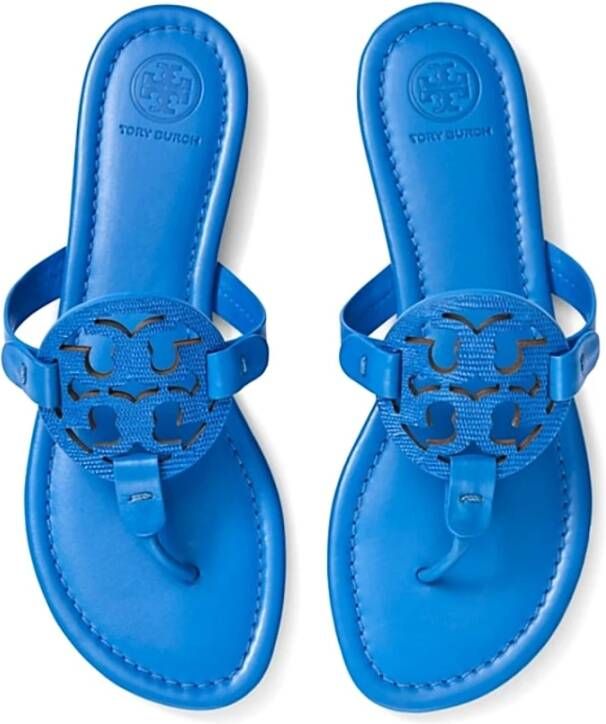 TORY BURCH Stijlvolle Slippers voor Vrouwen Blue Dames