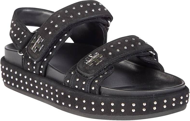 TORY BURCH Studded Sport Sandal Black Dames