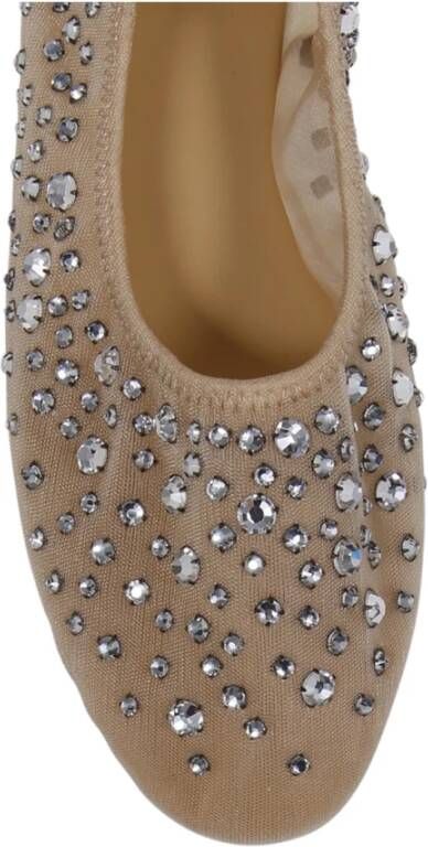 TORY BURCH Transparante Crystal Balletschoenen Beige Dames