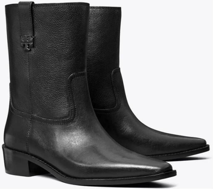 TORY BURCH Western City Enkellaars Black Dames