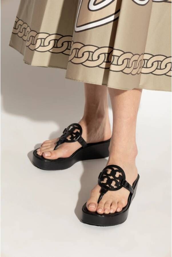 TORY BURCH Wig Slippers Miller Black Dames