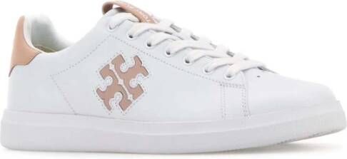 TORY BURCH Witte Leren Court Sneakers White Dames