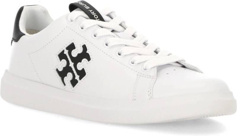 TORY BURCH Witte Logo Sneakers Nappa Leer White Dames