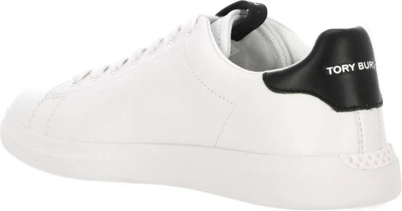 TORY BURCH Witte Logo Sneakers Nappa Leer White Dames