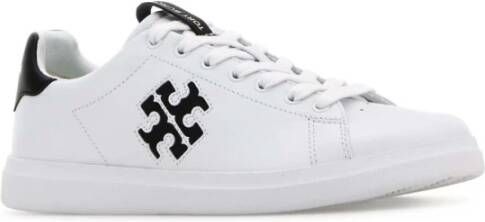 TORY BURCH Witte Nappa Leren Court Sneakers White Dames