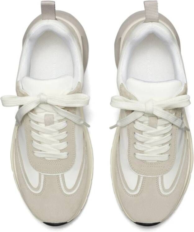 TORY BURCH Witte Sneakers met Nylon en Suède White Dames