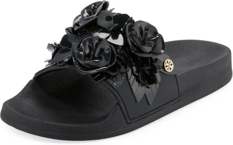 TORY BURCH Zwarte Blossom Stijlvolle Mode Accessoire Black Dames