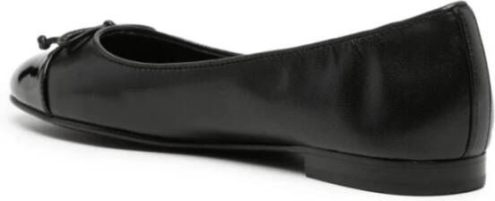 TORY BURCH Zwarte Cap-Toe Ballet Flats Zwart Dames