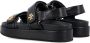 TORY BURCH Zwarte Gesloten Platte Sandalen Kira Black Dames - Thumbnail 3