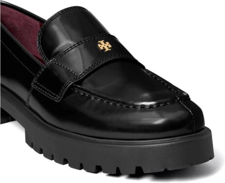 TORY BURCH Zwarte Klassieke Loafer Platte Schoenen Black Dames