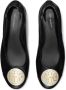 TORY BURCH Zwarte Leren Double T Instappers Black Dames - Thumbnail 2