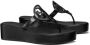 TORY BURCH Zwarte Leren Double T Sandalen Black Dames - Thumbnail 9