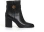 TORY BURCH Zwarte leren enkellaarzen Elegante stijl Black Dames - Thumbnail 4