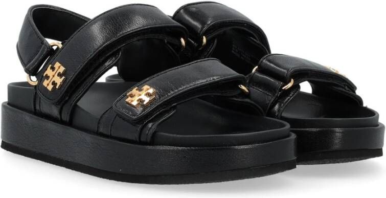 TORY BURCH Zwarte leren Kira sandaal Black Dames