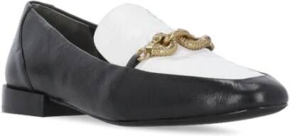 TORY BURCH Zwarte Leren Loafer Ronde Neus Black Dames