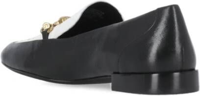 TORY BURCH Zwarte Leren Loafer Ronde Neus Black Dames