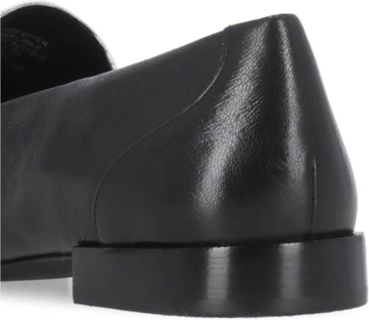 TORY BURCH Zwarte Leren Loafer Ronde Neus Black Dames