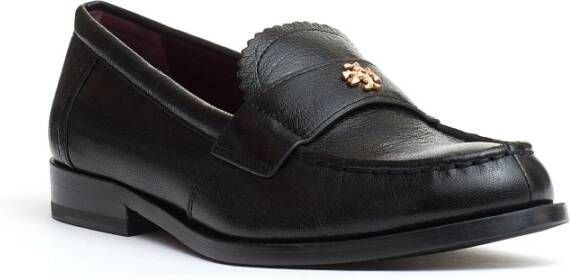 TORY BURCH Zwarte leren Loafer schoenen Black Dames