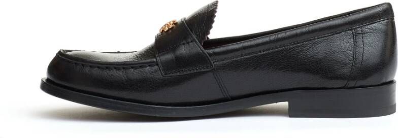 TORY BURCH Zwarte leren Loafer schoenen Black Dames