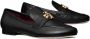 TORY BURCH Zwarte leren platte schoenen Double T Black Dames - Thumbnail 2