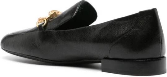 TORY BURCH Zwarte platte schoenen met paardenhoofd detail Black Dames