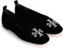 TORY BURCH Zwarte Velvet Eleanor Kristal Ballerina Schoenen Black Dames - Thumbnail 3