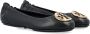 TORY BURCH Zwarte Gouden Gesloten Balletflats Aw24 Black Dames - Thumbnail 2