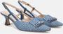 Tosca Blu Blauwe Leren Slingback Hakken Blue Dames - Thumbnail 2