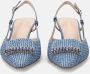 Tosca Blu Blauwe Leren Slingback Hakken Blue Dames - Thumbnail 3