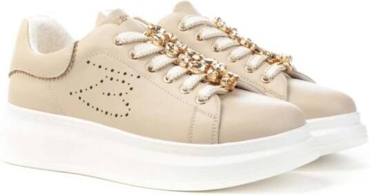 Tosca Blu Glamour Sneakers Lente Zomer Collectie Beige Dames