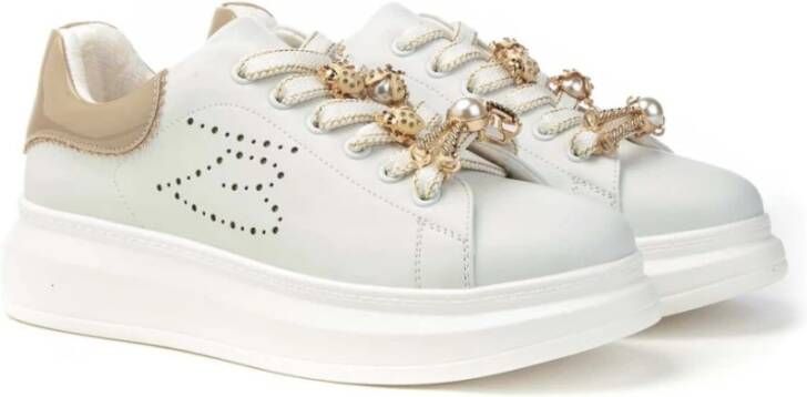 Tosca Blu Iconische Allison Bijoux Sneakers White Dames