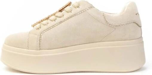 Tosca Blu Lily Sneaker met Strass Accessoire Beige Dames