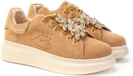 Tosca Blu Strass Butterfly Sneaker Juliette Brown Dames