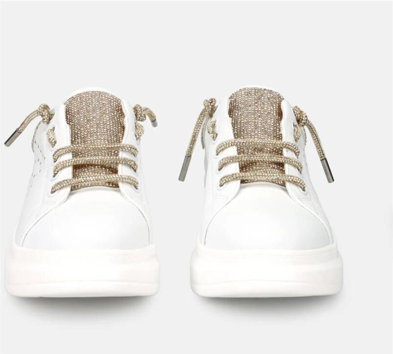 Tosca Blu Witte Leren Instap Sneakers White Dames