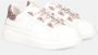 Tosca Blu Witte leren sneakers met glitter White Dames - Thumbnail 2